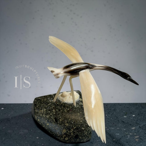 RESERVED** 9” Crane Bird by Derrald Taylor *Solo Flight*