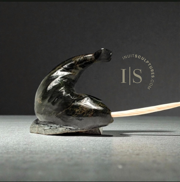 16" Narwhal by Jaco Ishulutak  *Water Warrior*