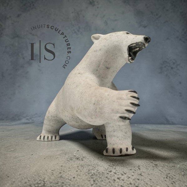 HIGH SPIRITED 12" Polar Bear by Paul Malliki *Swipe Left*