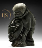 VINTAGE 18" Eskimo Boy and Seal by Johnny Inukpuk *The Hug*
