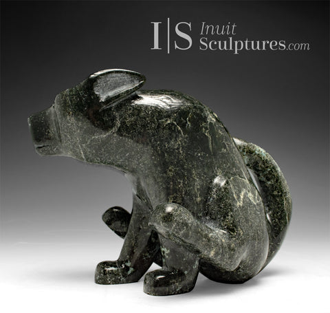 10" Sitting Dog by Kellyapik Etidloie *Good Dog*